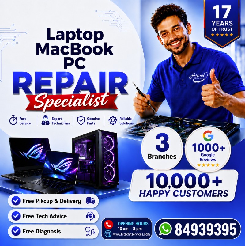 Hitech Computer & IT Solutions — Laptop, MacBook, PC Repair Specialist